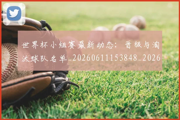 世界杯小组赛最新动态：晋级与淘汰球队名单_20260611153848_20260702173824